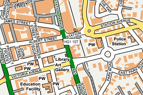 HG1 1ST map - OS OpenMap – Local (Ordnance Survey) HG1 1ST map - OS OpenMap – Local (Ordnance Survey)