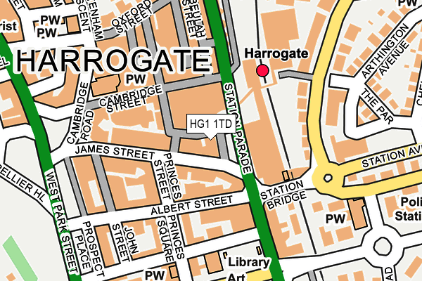 HG1 1TD map - OS OpenMap – Local (Ordnance Survey)