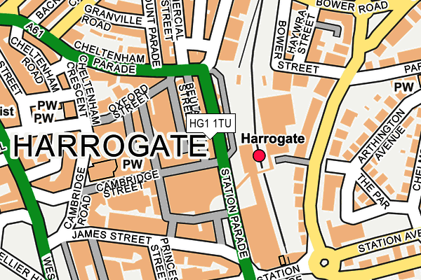 HG1 1TU map - OS OpenMap – Local (Ordnance Survey) HG1 1TU map - OS OpenMap – Local (Ordnance Survey)
