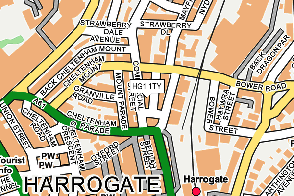 HG1 1TY map - OS OpenMap – Local (Ordnance Survey) HG1 1TY map - OS OpenMap – Local (Ordnance Survey)