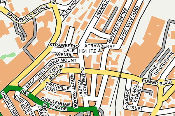 HG1 1TZ map - OS OpenMap – Local (Ordnance Survey) HG1 1TZ map - OS OpenMap – Local (Ordnance Survey)