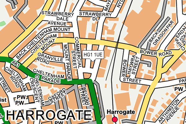 HG1 1UE map - OS OpenMap – Local (Ordnance Survey) HG1 1UE map - OS OpenMap – Local (Ordnance Survey)