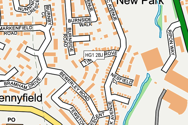 HG1 2BJ map - OS OpenMap – Local (Ordnance Survey) HG1 2BJ map - OS OpenMap – Local (Ordnance Survey)