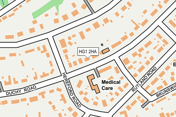 HG1 2HA map - OS OpenMap – Local (Ordnance Survey) HG1 2HA map - OS OpenMap – Local (Ordnance Survey)