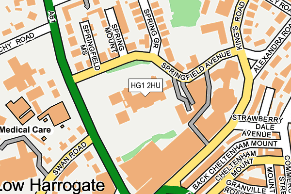 HG1 2HU map - OS OpenMap – Local (Ordnance Survey) HG1 2HU map - OS OpenMap – Local (Ordnance Survey)