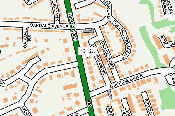 HG1 2JJ map - OS OpenMap – Local (Ordnance Survey) HG1 2JJ map - OS OpenMap – Local (Ordnance Survey)