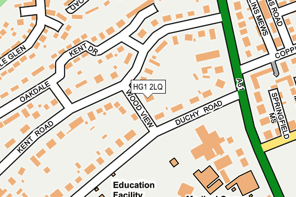 HG1 2LQ map - OS OpenMap – Local (Ordnance Survey) HG1 2LQ map - OS OpenMap – Local (Ordnance Survey)