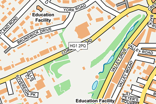 HG1 2PQ map - OS OpenMap – Local (Ordnance Survey) HG1 2PQ map - OS OpenMap – Local (Ordnance Survey)
