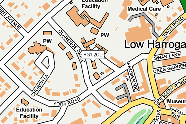 HG1 2QD map - OS OpenMap – Local (Ordnance Survey) HG1 2QD map - OS OpenMap – Local (Ordnance Survey)