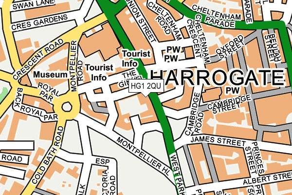 HG1 2QU map - OS OpenMap – Local (Ordnance Survey) HG1 2QU map - OS OpenMap – Local (Ordnance Survey)