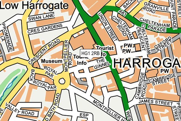 HG1 2RB map - OS OpenMap – Local (Ordnance Survey) HG1 2RB map - OS OpenMap – Local (Ordnance Survey)
