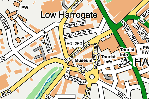 HG1 2RG map - OS OpenMap – Local (Ordnance Survey) HG1 2RG map - OS OpenMap – Local (Ordnance Survey)