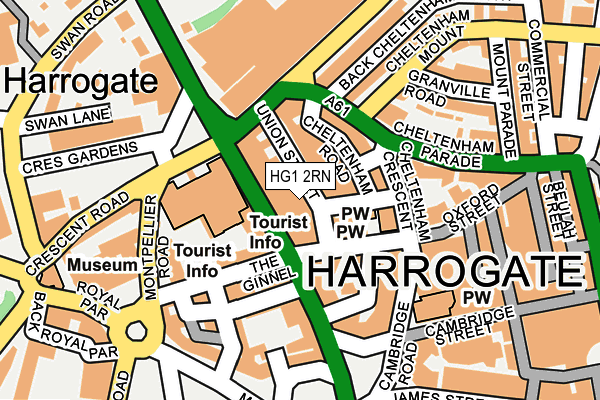 HG1 2RN map - OS OpenMap – Local (Ordnance Survey) HG1 2RN map - OS OpenMap – Local (Ordnance Survey)