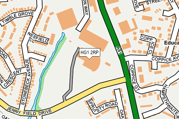 HG1 2RP map - OS OpenMap – Local (Ordnance Survey) HG1 2RP map - OS OpenMap – Local (Ordnance Survey)