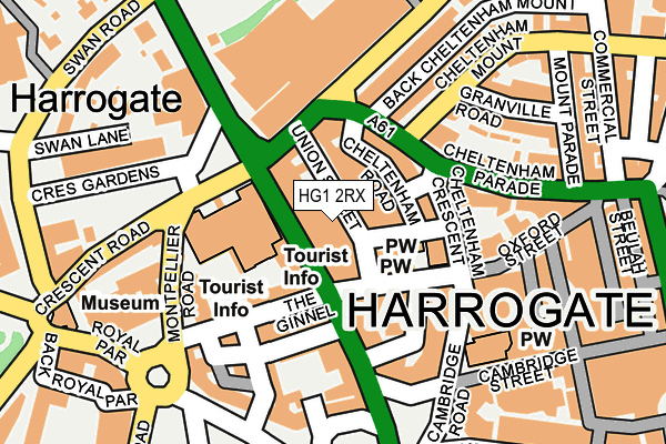HG1 2RX map - OS OpenMap – Local (Ordnance Survey) HG1 2RX map - OS OpenMap – Local (Ordnance Survey)