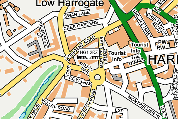 HG1 2RZ map - OS OpenMap – Local (Ordnance Survey) HG1 2RZ map - OS OpenMap – Local (Ordnance Survey)