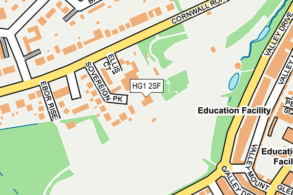 HG1 2SF map - OS OpenMap – Local (Ordnance Survey) HG1 2SF map - OS OpenMap – Local (Ordnance Survey)