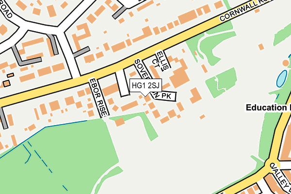 HG1 2SJ map - OS OpenMap – Local (Ordnance Survey) HG1 2SJ map - OS OpenMap – Local (Ordnance Survey)