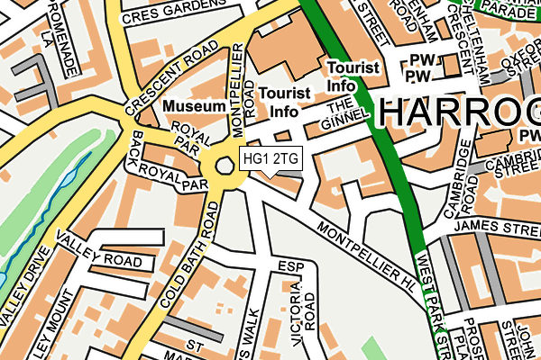 HG1 2TG map - OS OpenMap – Local (Ordnance Survey) HG1 2TG map - OS OpenMap – Local (Ordnance Survey)