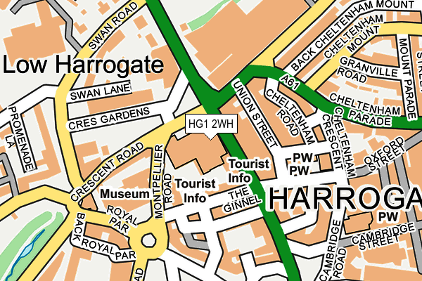 HG1 2WH map - OS OpenMap – Local (Ordnance Survey) HG1 2WH map - OS OpenMap – Local (Ordnance Survey)