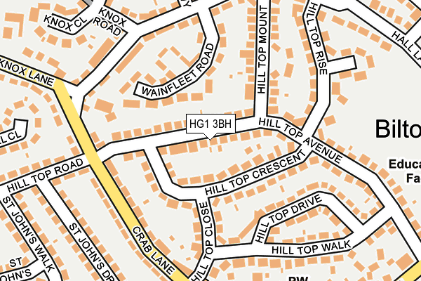HG1 3BH map - OS OpenMap – Local (Ordnance Survey) HG1 3BH map - OS OpenMap – Local (Ordnance Survey)
