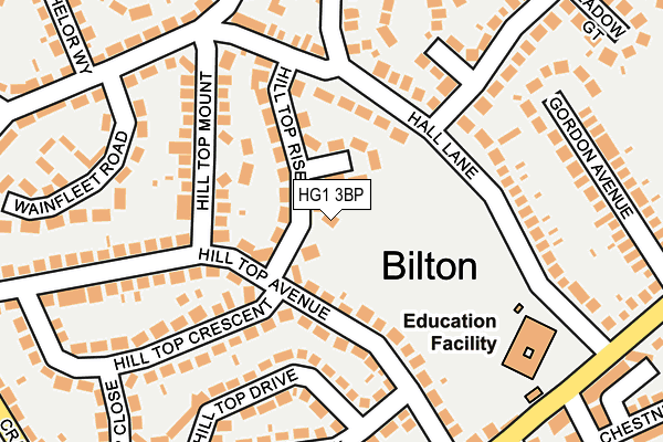 HG1 3BP map - OS OpenMap – Local (Ordnance Survey) HG1 3BP map - OS OpenMap – Local (Ordnance Survey)