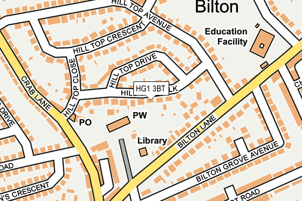 HG1 3BT map - OS OpenMap – Local (Ordnance Survey) HG1 3BT map - OS OpenMap – Local (Ordnance Survey)