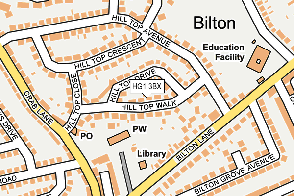 HG1 3BX map - OS OpenMap – Local (Ordnance Survey) HG1 3BX map - OS OpenMap – Local (Ordnance Survey)