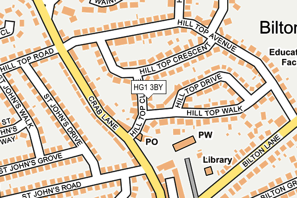HG1 3BY map - OS OpenMap – Local (Ordnance Survey) HG1 3BY map - OS OpenMap – Local (Ordnance Survey)