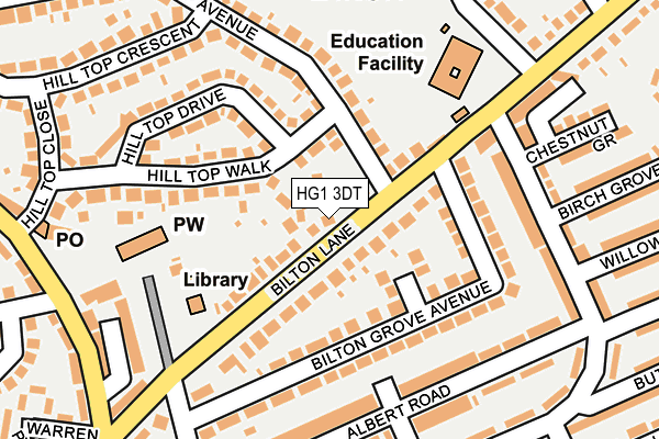 HG1 3DT map - OS OpenMap – Local (Ordnance Survey) HG1 3DT map - OS OpenMap – Local (Ordnance Survey)