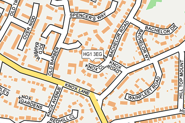 HG1 3EG map - OS OpenMap – Local (Ordnance Survey) HG1 3EG map - OS OpenMap – Local (Ordnance Survey)