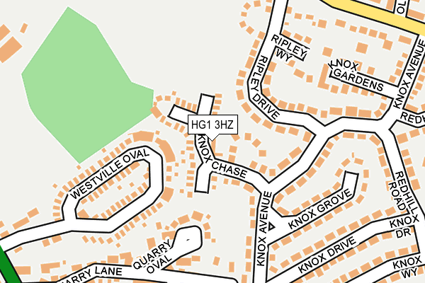 HG1 3HZ map - OS OpenMap – Local (Ordnance Survey) HG1 3HZ map - OS OpenMap – Local (Ordnance Survey)
