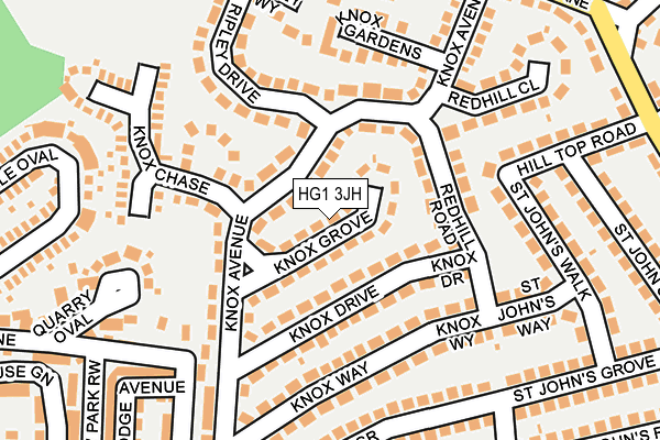 HG1 3JH map - OS OpenMap – Local (Ordnance Survey) HG1 3JH map - OS OpenMap – Local (Ordnance Survey)