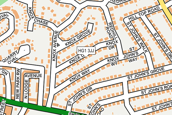 HG1 3JJ map - OS OpenMap – Local (Ordnance Survey) HG1 3JJ map - OS OpenMap – Local (Ordnance Survey)