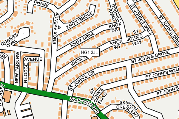 HG1 3JL map - OS OpenMap – Local (Ordnance Survey)