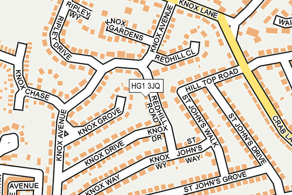 HG1 3JQ map - OS OpenMap – Local (Ordnance Survey) HG1 3JQ map - OS OpenMap – Local (Ordnance Survey)