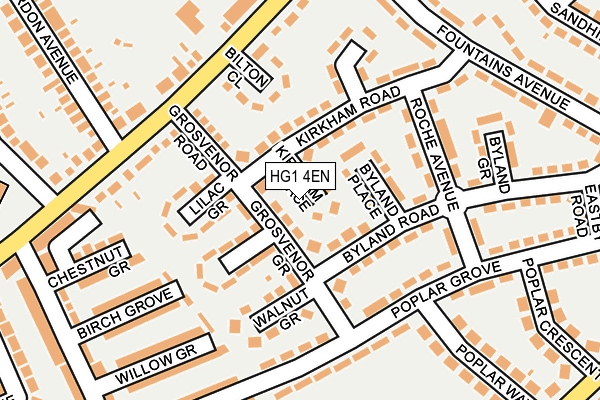 HG1 4EN map - OS OpenMap – Local (Ordnance Survey) HG1 4EN map - OS OpenMap – Local (Ordnance Survey)