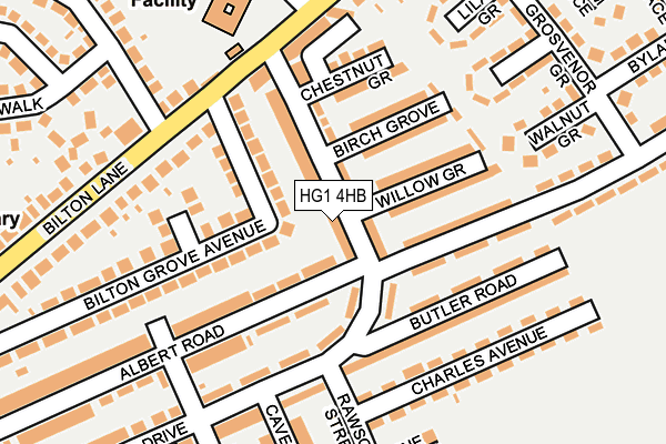 HG1 4HB map - OS OpenMap – Local (Ordnance Survey)