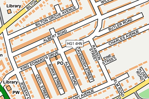 HG1 4HN map - OS OpenMap – Local (Ordnance Survey)