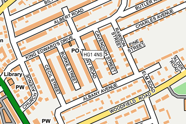 HG1 4NS map - OS OpenMap – Local (Ordnance Survey) HG1 4NS map - OS OpenMap – Local (Ordnance Survey)