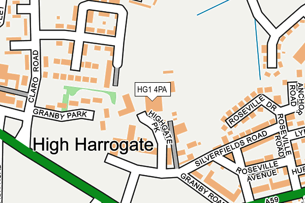 HG1 4PA map - OS OpenMap – Local (Ordnance Survey) HG1 4PA map - OS OpenMap – Local (Ordnance Survey)