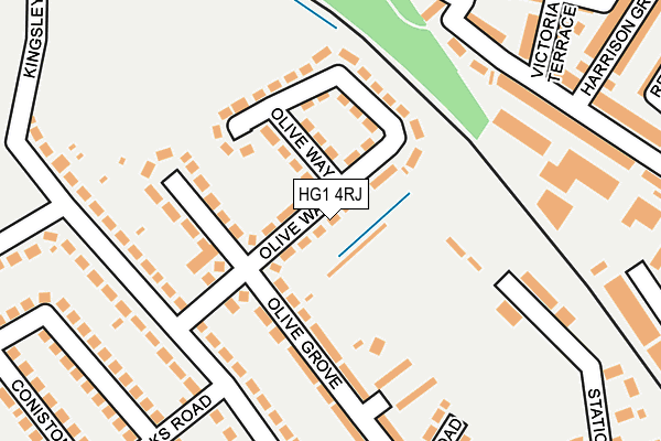 HG1 4RJ map - OS OpenMap – Local (Ordnance Survey) HG1 4RJ map - OS OpenMap – Local (Ordnance Survey)