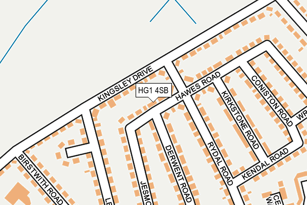 HG1 4SB map - OS OpenMap – Local (Ordnance Survey) HG1 4SB map - OS OpenMap – Local (Ordnance Survey)
