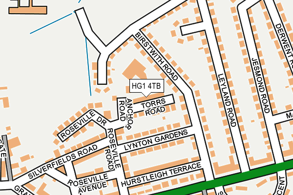 HG1 4TB map - OS OpenMap – Local (Ordnance Survey) HG1 4TB map - OS OpenMap – Local (Ordnance Survey)