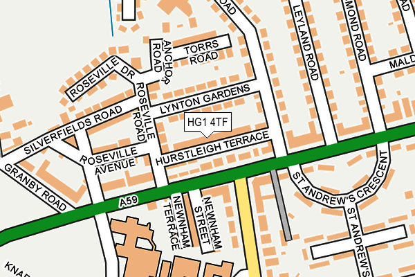 HG1 4TF map - OS OpenMap – Local (Ordnance Survey) HG1 4TF map - OS OpenMap – Local (Ordnance Survey)