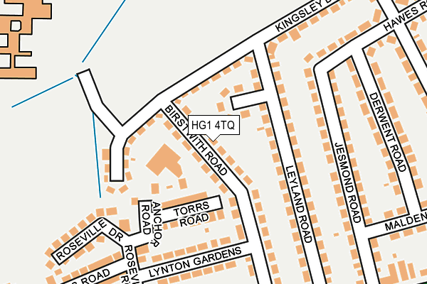 HG1 4TQ map - OS OpenMap – Local (Ordnance Survey) HG1 4TQ map - OS OpenMap – Local (Ordnance Survey)