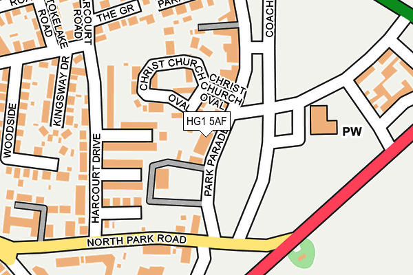 HG1 5AF map - OS OpenMap – Local (Ordnance Survey) HG1 5AF map - OS OpenMap – Local (Ordnance Survey)