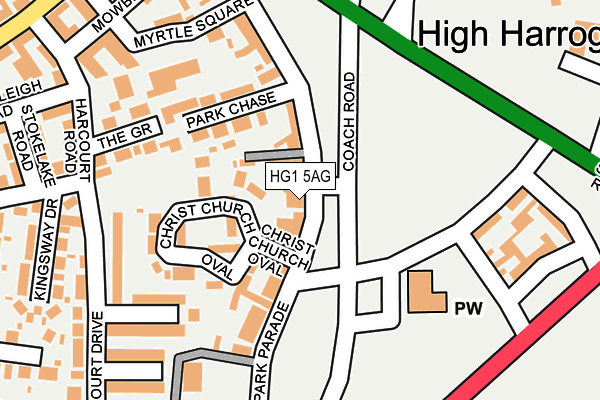 HG1 5AG map - OS OpenMap – Local (Ordnance Survey) HG1 5AG map - OS OpenMap – Local (Ordnance Survey)