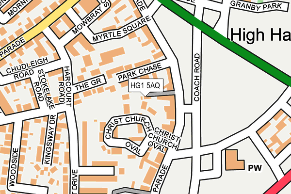 HG1 5AQ map - OS OpenMap – Local (Ordnance Survey) HG1 5AQ map - OS OpenMap – Local (Ordnance Survey)