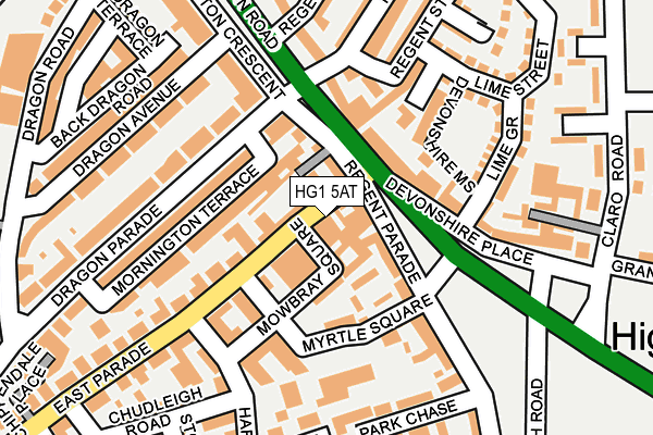 HG1 5AT map - OS OpenMap – Local (Ordnance Survey) HG1 5AT map - OS OpenMap – Local (Ordnance Survey)